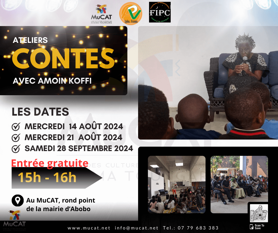 Affiche conte avec `Amoin Koffi