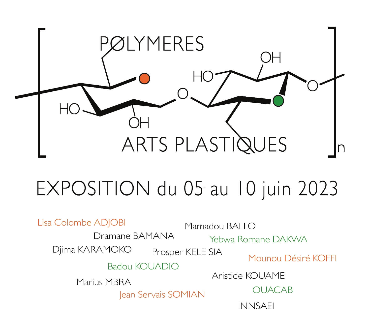 Affiche Expo Polymères Arts Plastiques