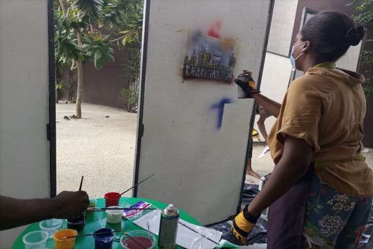 AbidjanStreetAct: atelier peinture
