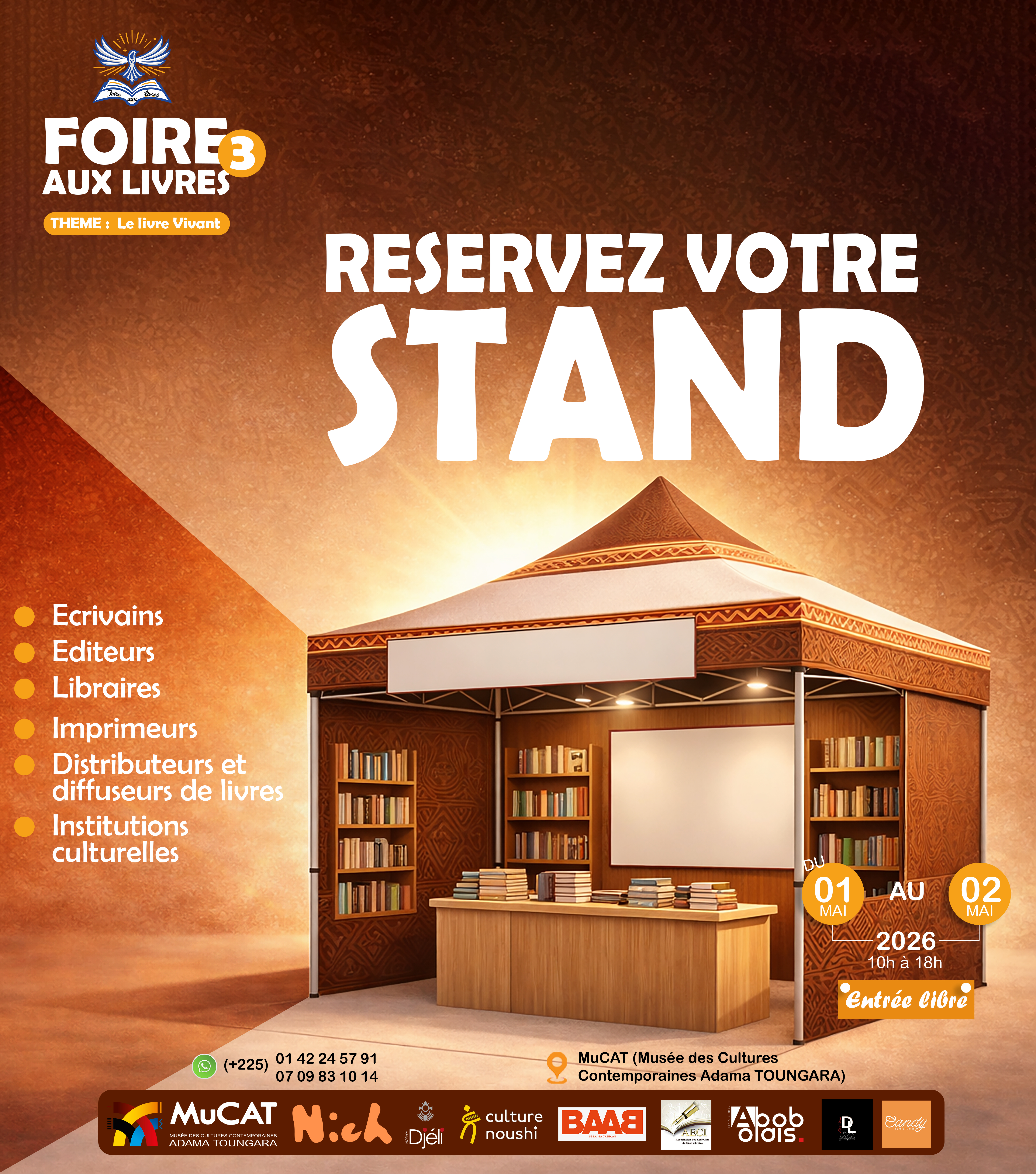 Réservez votre stand - Foire aux Livres